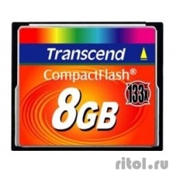 Compact Flash 8Gb Transcend  (TS8GCF133) 133-x  [: 1 ]