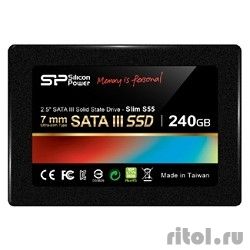 Silicon Power SSD 240Gb S55 SP240GBSS3S55S25 {SATA3.0, 7mm}  [: 3 ]