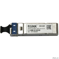 D-Link 330R/10KM/A1A WDM SFP-  1  1000Base-BX-U (Tx:1310 , Rx:1550 )     ( 10 ,  Simplex LC)  [: 1 ]