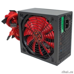 Ginzzu PC500 14CM(Red) 80+ black,APFC,24+4p,2 PCI-E(6+2), 5*SATA, 4*IDE,,  ,   [: 3 ]