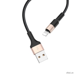 HOCO HC-80183 X26/ USB  Lightning/ 1m/ 2A/ / Black&Gold  [: 1 ]
