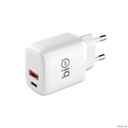 Bion   , USB-A + USB-C, PowerDelivery, 18 ,  [BXP-ADP-PD-AC-18W]  [: 2 ]