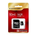 Micro SecureDigital 16Gb Silicon Power SP016GBSTH010V10SP {MicroSDHC Class 10, SD adapter}  [: 1 ]