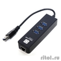 5bites   UA3-45-04BK USB3.0   / 3*USB3.0 / RJ45 1G / BLACK  [: 6 ]