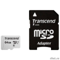 Micro SecureDigital 64Gb Transcend Class 10 TS64GUSD300S-A {MicroSDXC Class 10 UHS-I, SD adapter}  [: 1 ]