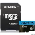 Micro SecureDigital 32Gb A-DATA AUSDH32GUICL10A1-RA1 {MicroSDHC Class 10 UHS-I, SD adapter}  [: 1 ]
