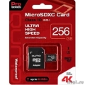Micro SecureDigital 256Gb QUMO QM256GMICSDXC10U3 {MicroSDXC Class 10 UHS-I, SD adapter}  [: 3 ]
