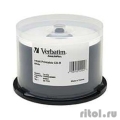 Verbatim   CD-R 25 .   Printable InkJet, 52-x 700Mb, Cake Box (43439)  [: 2 ]