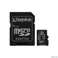 Micro SecureDigital 64Gb Kingston SDCS2/64GB {MicroSDHC Class 10 UHS-I, SD adapter}  [: 1 ]