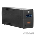 Exegate EP285568RUS  ExeGate Power Smart ULB-650.LCD.AVR.EURO &lt;650VA/360W, LCD, AVR, 2 , Black>  [: 1 ]