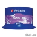 Verbatim   DVD+R  4.7Gb 16- , 50 , Cake Box (43550)  [: 2 ]