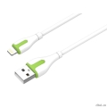 LDNIO LS572/ USB  Lightning/ 2m/ 2.1A/ : 86 / White&Green  [: 1 ]