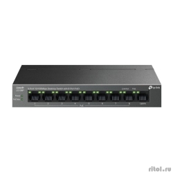 TP-Link LS109P ���������� ���������� � 9 ������� 10/100 ����/� (8 ������ PoE+)  [��������: 3 ����]