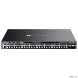 TP-Link SG6654XHP ����������� ����������� ���������� 3-�� ������ Omada � 48 ����������� ������� PoE+ � 6 ������� SFP+  [��������: 3 ����]
