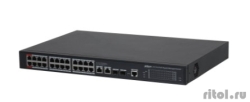DAHUA DH-S4228-24GT-360 24-�������� ���������� ����������� ���������� � PoE; 24xRJ45 1G (PoE/PoE+/Hi-PoE), 2xRJ45 1G (uplink), 2xSFP 1G (uplink); �������� 360��; watchdog; �����������;������� 100-240V  [��������: 1 ���]