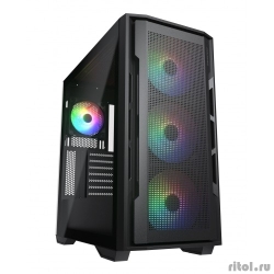 Cougar Uniface X RGB Black, 3x140mm ARGB +1x120mm ARGB Fan, ARGB Fan Hub,  , , E-ATX    [: 5 ]