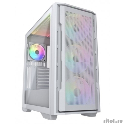 Cougar Uniface X RGB White, 3x140mm ARGB +1x120mm ARGB Fan, ARGB Fan Hub,  , , E-ATX  [: 5 ]