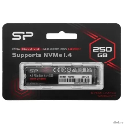 Silicon Power SSD M.2 250GB UD90, M.2 2280, PCI-E 4x4, [R/W -4700/1500 MB/s]  SP250GBP44UD9005  [��������: 3 ����]