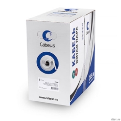 Cabeus UTP-4P-Cat.5e-SOLID-GY-LIGHT ������ ����� ���� UTP (U/UTP), ��������� 5e, 4 ���� 0,48�� (24 AWG), �����������, PVC ��(�)-LS, ����� (305 �)   [��������: 2 ������]
