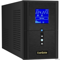 Exegate EX295982RUS ��� (��������, �����, ��� �����) ExeGate SineTower SN-1500.LCD.AVR.2SH.1C13.USB <1500VA/1200W, ������ ���������, LCD �������, AVR, 2*Schuko+1*C13, USB, �������-�������������, Black  [��������: 1 ���]