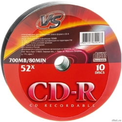 ����� VS CD-R 80 52x Shrink/10 (620267)  [��������: 2 ������]