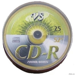 ����� VS CD-R 80 52x Shrink/25 (620274)  [��������: 2 ������]