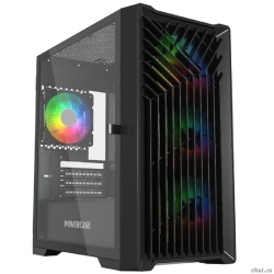 Powercase CMMXB-L4 Mistral Micro X4B, Tempered Glass, 4 120mm 5-color fan, , mATX  [: 1 ]