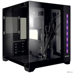 Ginzzu V320 RGB ���������, ���������� ������ 1*USB 3.0,1*USB 2.0, AU mATX  [��������: 1 ���]