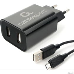 Cablexpert �������� ���������� 12��, 2.4�, 2xUSB, ������ Micro USB 1�, ������, �������-������� (MP3A-PC-35)  [��������: 6 �������]