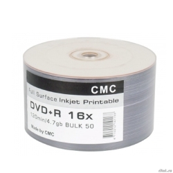 CMC DVD+R 4,7 GB 16x Bulk/50 Full Ink Print   (RECASSIST) (141182)  [��������: 2 ������]
