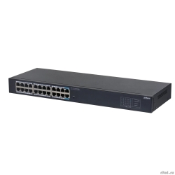 DAHUA DH-SG1024 24-�������� ���������� ������������� ����������, 22xRJ45 1Gb, 2xRJ45 1Gb uplink, ���������� 48 ����/�, MAC-������� 8K, ������  [��������: 1 ���]