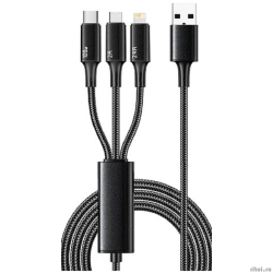 Rexant (18-7075) ������ USB 3�1 Type-� (6A), Lightning (2,4A), micro USB (3A) 1,2�, � ������ �������  [��������: 1 �����]