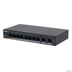 DAHUA DH-CS4010-8GT-60 8-�������� ���������� PoE �������� ����������; 8xRJ45 1G (PoE/PoE+/Hi-PoE/), 2xRJ45 1G (uplink); �������� �� 60��; PoE watchdog, �� 250�; �������: 53VDC;  [��������: 3 ����]