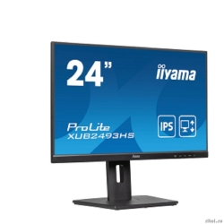 LCD IIYAMA 23.8" XUB2493HS-B6 {IPS 1920x1080 100Hz 4ms 178/178 250cd 1300:1 8bit(6bit+FRC) HDMI1.4 DisplayPort1.2 2x2W HAS Pivot VESA}  [: 3 ]