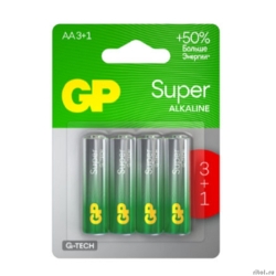 GP 15AA213/1-2CRSBC4 40/320 Super Alkaline G-Tech (4 ��. � ��-��)  [��������: 1 ���]