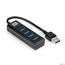 Exegate EX296925RUS USB-��� (������������) 4-�-1 ExeGate DUB-4TP (������-������� USB3.0 --> 4xUSB3.0, Plug&Play, ������)  [��������: 1 ���]