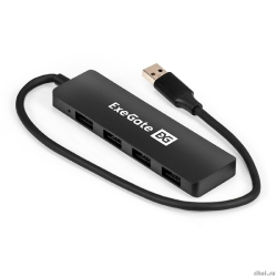 Exegate EX296928RUS USB-��� (������������) 4-�-1 ExeGate DUB-4P/3 (������-������� USB3.0 --> 4xUSB3.0, Plug&Play, ������)  [��������: 1 ���]