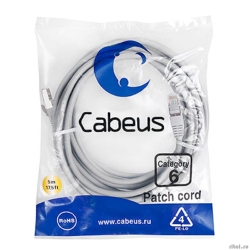 Cabeus PC-FTP-RJ45-Cat.6-5m-LSZH ����-���� F/UTP, ��������� 6, 2xRJ45/8p8c, ��������������, �����, LSZH, 5�  [��������: 5 ���]