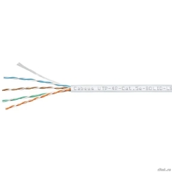 Cabeus UTP-4P-Cat.5e-SOLID-LSZH-WH    UTP (U/UTP),  5e, 4  (24 AWG), , , LSZH, ()-HF, (305 )  [: 2 ]