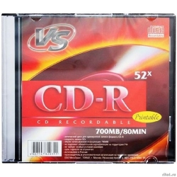 VS CD-R 80 52x SL/5 Ink Print (�������� ������ 5 ��)(620311)  [��������: 2 ������]