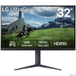 LCD LG 31.5" 32GS85Q-B UltraGear ������ {IPS 2560x1440 180Hz 1ms 2xHDMI DisplayPort USB Pivot} [32gs85q-b.aruz]  [��������: 1 ���]