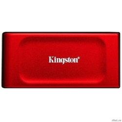  / Kingston External SSD XS1000, 1000GB, Type-C/A, USB 3.2 Gen 2, R/W 1050/1000MB/s, 70x33x14mm, 29g., Red (5 )  [: 3 ]