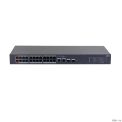 DAHUA DH-CS4226-24ET-375 24-�������� PoE �������� ����������; 24xRJ45 100M (PoE/PoE+/Hi-PoE/802.3bt), 2xCombo SFP/RJ45 1G (uplink); �������� �� 375��; PoE watchdog, �� 250�; �������: 100�240VAC;  [��������: 1 ���]