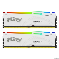 Kingston 32GB 5600MT/s DDR5 CL40 DIMM (Kit of 2) FURY Beast White RGB XMP KF556C40BWAK2-32  [: 3 ]