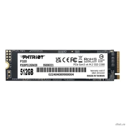 SSD Patriot PCIe 3.0 x4 512GB P320P512GM28 P320 M.2 2280  [��������: 3 ����]