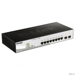 D-Link DGS-1210-10P/FL2A ����������� L2 ���������� � 8 ������� 10/100/1000Base-T � 2 ������� 1000Base-X SFP (8 ������ PoE 802.3af/at, PoE ������ 65 ��)  [��������: 1 ���]