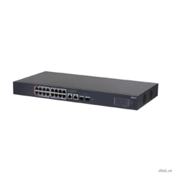 DAHUA DH-CS4220-16GT-190 16-�������� ���������� PoE �������� ����������; 16xRJ45 1G (PoE/PoE+/Hi-PoE/802.3bt), 2xRJ45, 2xSFP 1G (uplink); �������� �� 190��; PoE watchdog, �� 250�; �������: 100�240VAC;  [��������: 3 ����]