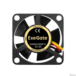 Exegate EX295190RUS ���������� 5B DC ExeGate EX03010S3P-5 (30x30x10 ��, Sleeve bearing (��������� ����������), 3pin, 9000RPM, 25dBA)  [��������: 1 ���]