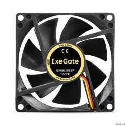 Exegate EX297048RUS ���������� 12� DC ExeGate EX08025B3P (80x80x25 ��, 2-Ball (������� ���������������), 3pin, 2000RPM, 19dBA)  [��������: 1 ���]