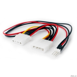 Cablexpert ������-������������ ������� Molex Molex 4pin(M)/Molex 4pin(F)+FAN 3pin,12V,����,15 ��,��� (CC-PSU-5)  [��������: 3 ������]